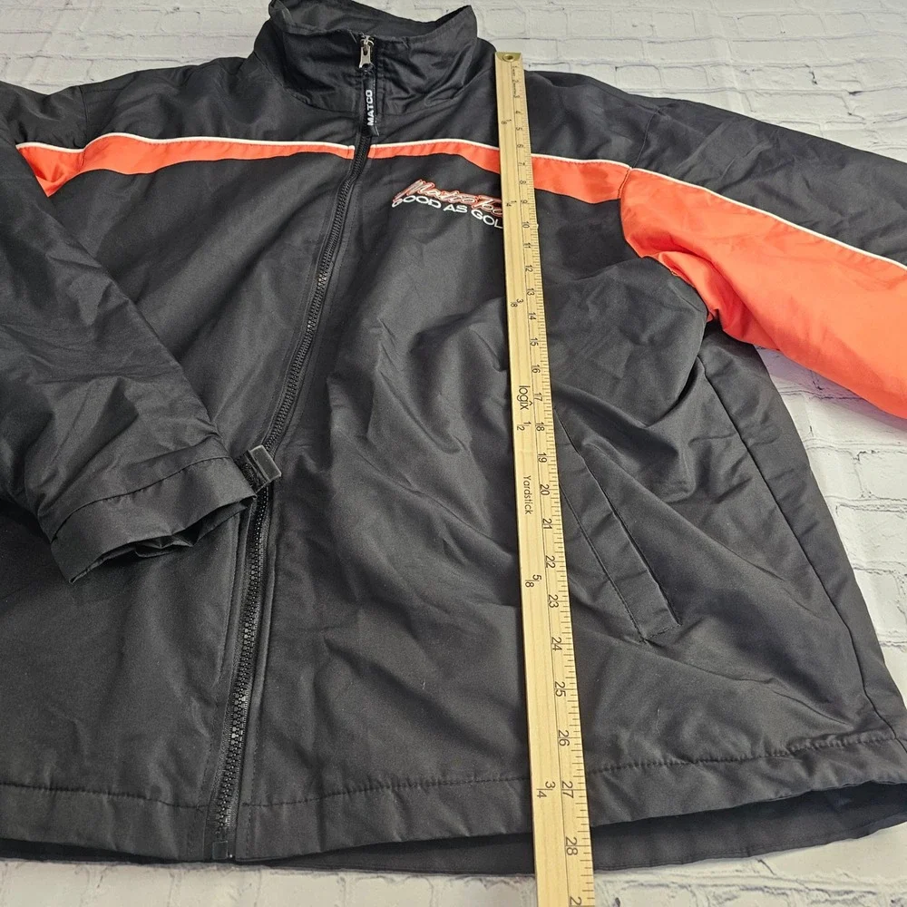 Matco Tools Jacket Mens XL Black Orange Fleece‎ Lined Mechanic Jacket Zip Up